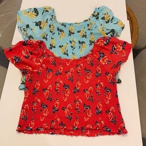 Bundle of 2 Justice Floral Tops